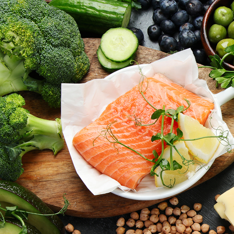 Photo of beautifully
            arranged food